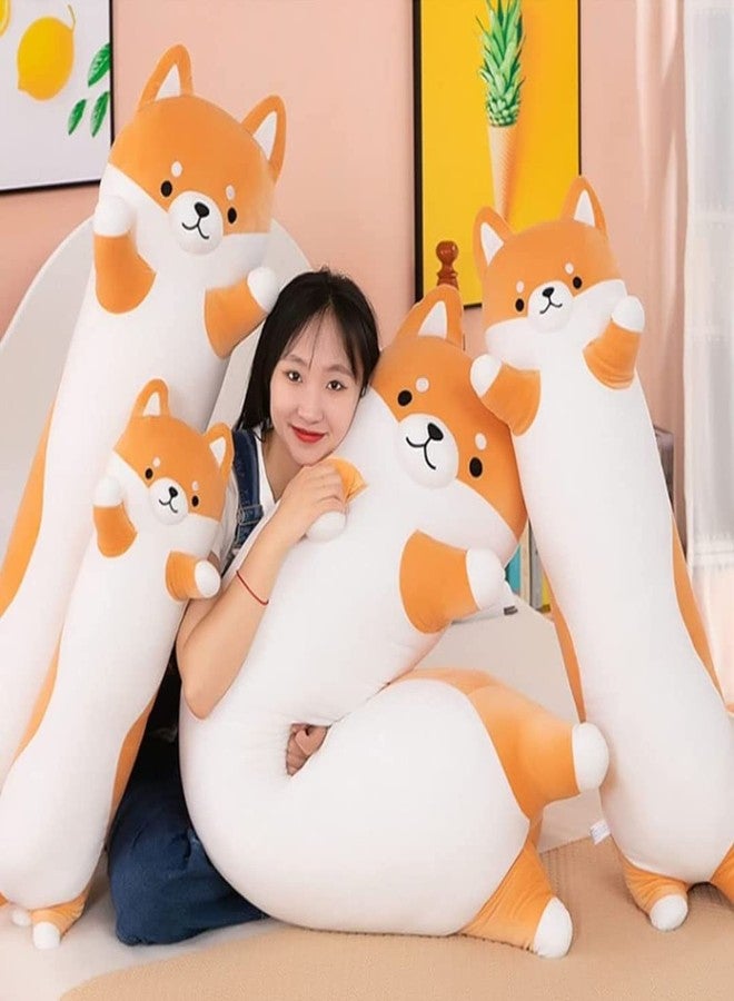 TechMax Solution Shiba Inu Stuffed Animals Plush Pillow Toys, Shiba Inu Dog Plush Pillow Corgi Stuffed Animal Long Dog Plush Body Pillow for Girls and Boys Suitable for Bed Sofa Chair - Image 3